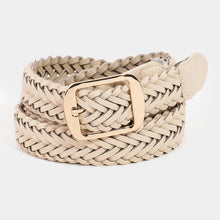 Load image into Gallery viewer, Levi Vegan Leather Braided Belt