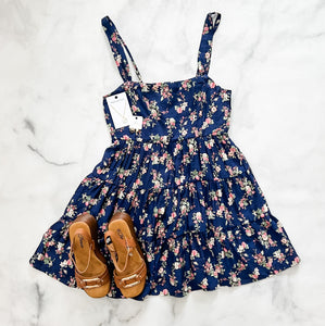 Scarlet Tiered Navy Floral Dress