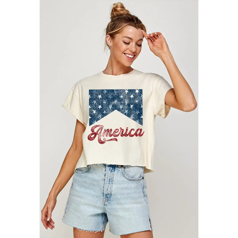 Jovie America Vintage Graphic Tee