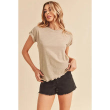 Load image into Gallery viewer, Jayne Lettuce Hem Tee