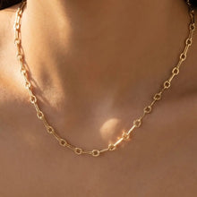 Load image into Gallery viewer, Tami Bar &amp; Ring Chain Link Necklace
