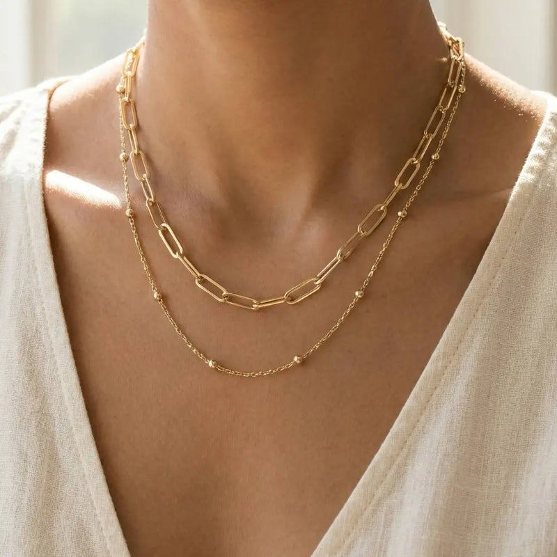 Kimmy Dainty Mixed Layered Chain Necklace