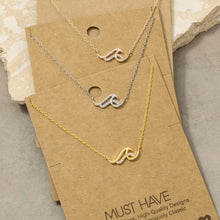 Load image into Gallery viewer, Emi Wave Pendant Necklace