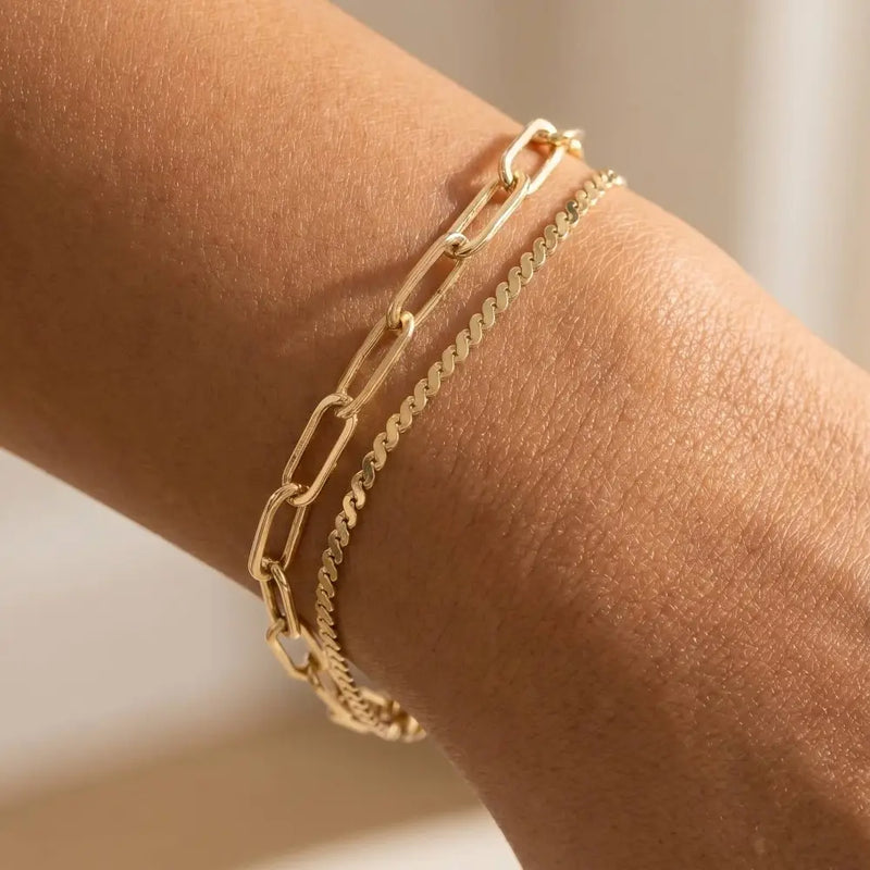 Emi Two Row Rope Chain Bracelet