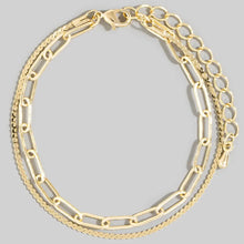 Load image into Gallery viewer, Emi Two Row Rope Chain Bracelet