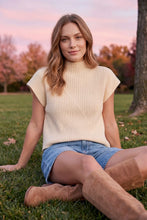 Load image into Gallery viewer, Lucy Mock Neck Ribbed Sweater