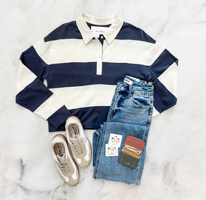 Ava Collared Button Down Top