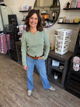 Load image into Gallery viewer, Sadie Sage Green Cardi