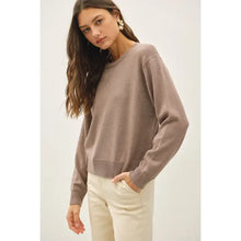 Load image into Gallery viewer, Quinn V-Notch Crew Neck Sweater