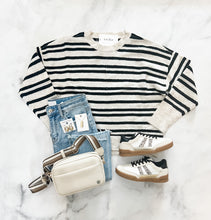Load image into Gallery viewer, Lainey Striped Front Seam Sweater
