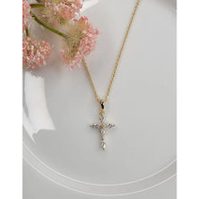 Load image into Gallery viewer, Callie Small Cross Necklace