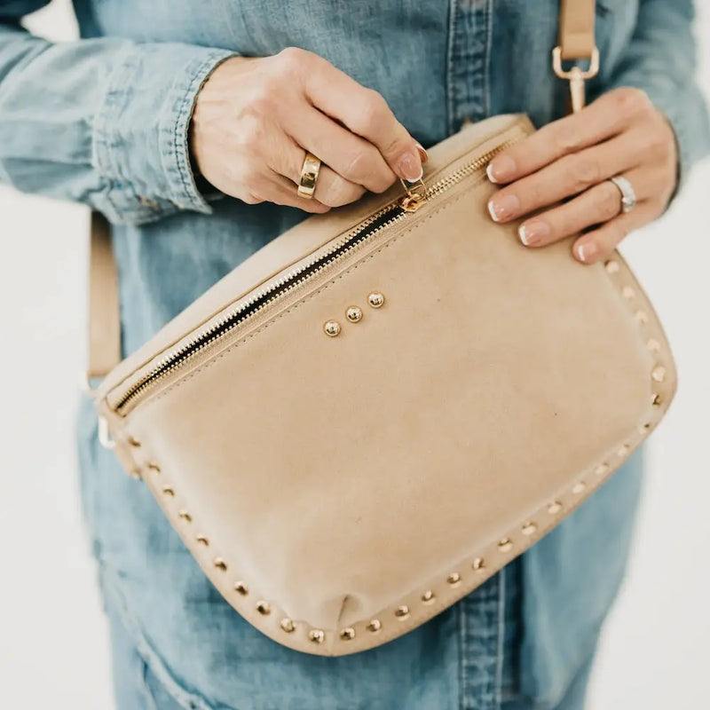 Tonya Studded Suede Bum Bag