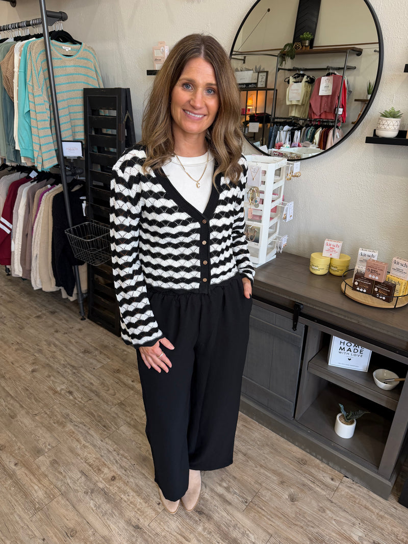 Bailey Scallop Edge Sweater Top