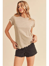 Load image into Gallery viewer, Brandi Rolled Sleeve Tee