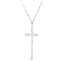 Load image into Gallery viewer, Miley Gilded Slim Cross Necklace