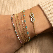 Load image into Gallery viewer, Traci Delicate Stone Pulley Bracelet