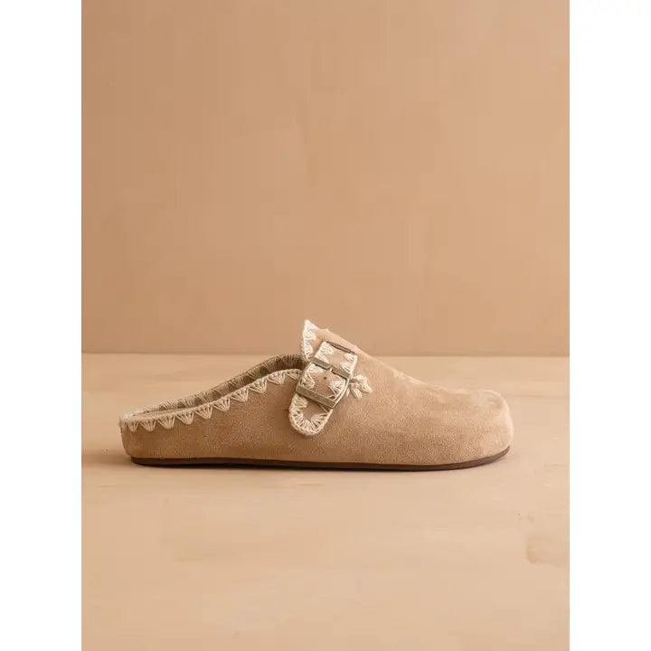 Teri Almond Tweed Buckle Fall Mule