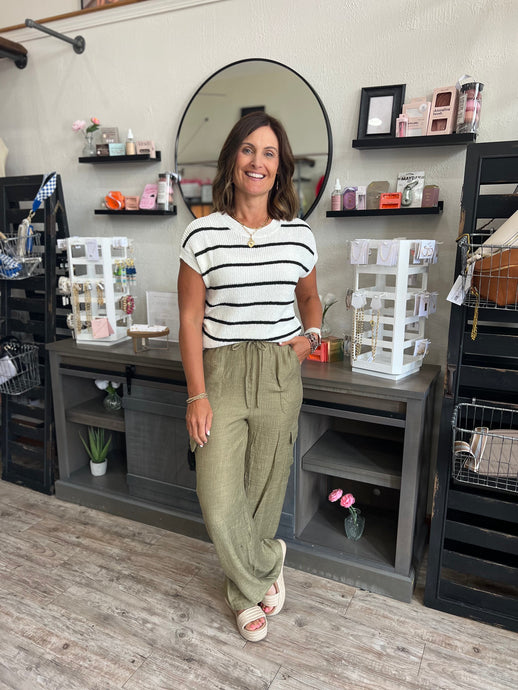 Brandi Wide Leg Drawstring Pant