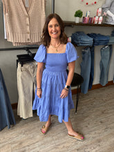 Load image into Gallery viewer, Shania Cobalt Blue Tiered Dress