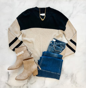 Marleigh Striped Casual Sweater