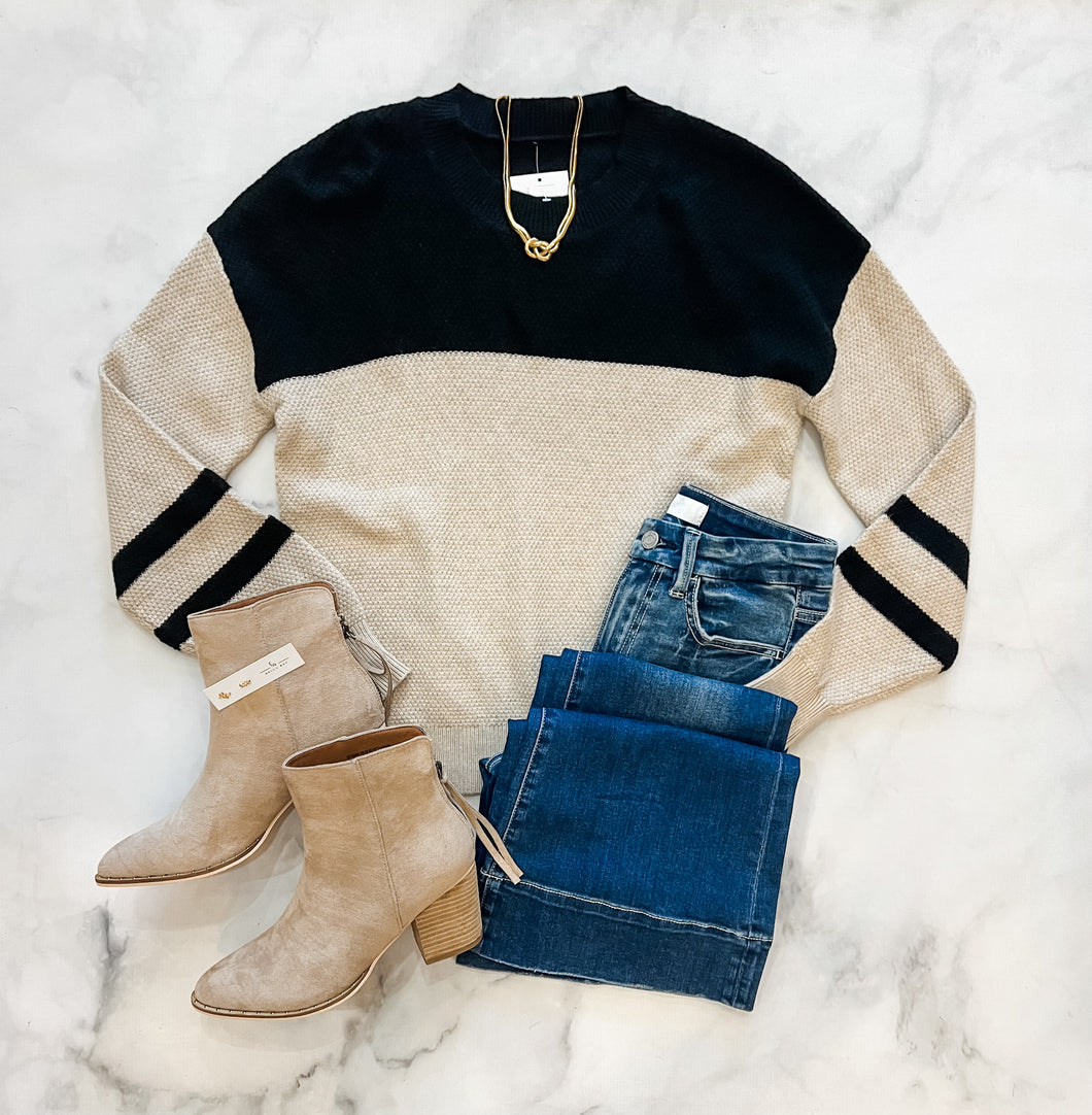 Marleigh Striped Casual Sweater