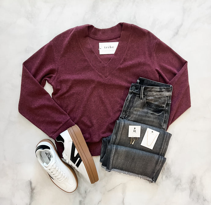 Sophia V Neck Top