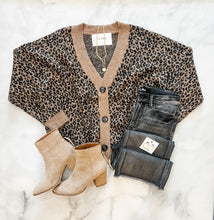Load image into Gallery viewer, Kourtney Leopard Print Cardi