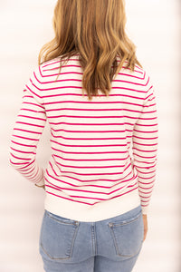 Annika Striped Crew Neck Sweater