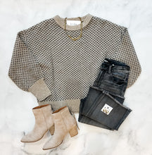 Load image into Gallery viewer, Stacie Mini Jacquard Crew Neck Sweater