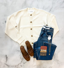Load image into Gallery viewer, Eliza Ivory Button Cardi