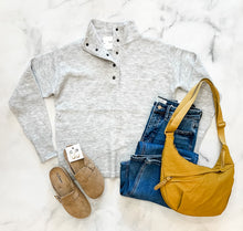 Load image into Gallery viewer, Finley Button Down Sweatshirt