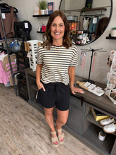 Load image into Gallery viewer, Savvy Striped Ringer Tee