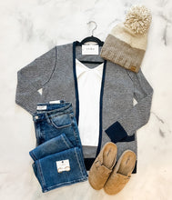 Load image into Gallery viewer, Harley Navy Striped Cardi