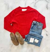 Load image into Gallery viewer, Fiona Red Classic Sweater