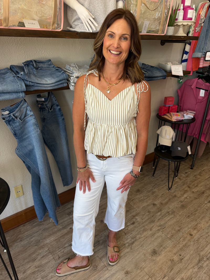 Alyx Striped Balloon Top