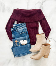 Load image into Gallery viewer, Ava Off Shoulder Knit Sweater