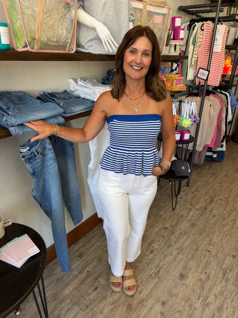 Tonya Striped Tube Top