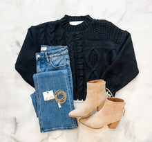 Load image into Gallery viewer, Olivia Cable Knit Stitch Detail Sweater
