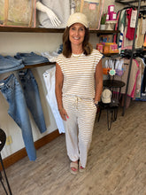 Load image into Gallery viewer, Tonya Stripe Tee Drawstring Pant 2pcs Outfit