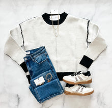 Load image into Gallery viewer, Lily Soft Sweater with Contrast Detail