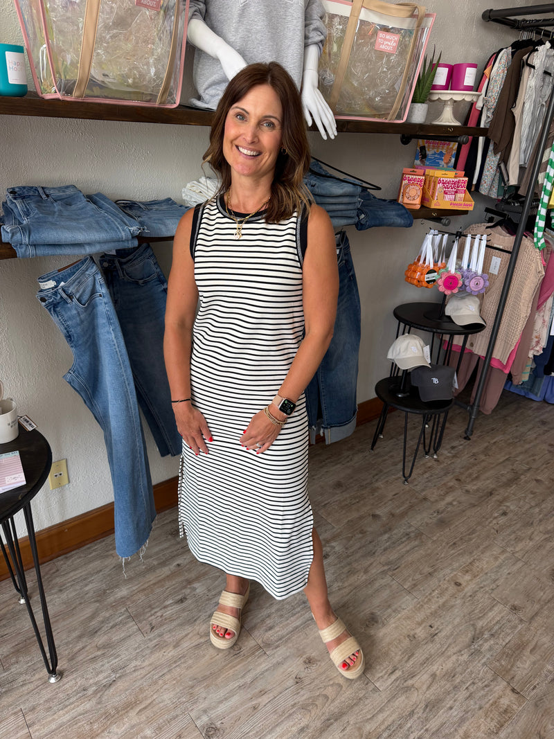 Colby Striped Midi Dress