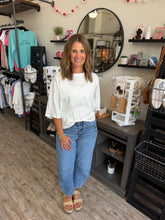 Load image into Gallery viewer, Monica Cotton Slub Raw Edge Oversized Tee