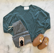 Load image into Gallery viewer, Everly Dark Teal Oversized Top