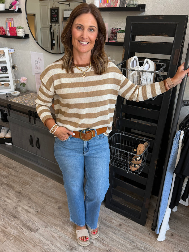 Ophelia Striped Pullover Sweater