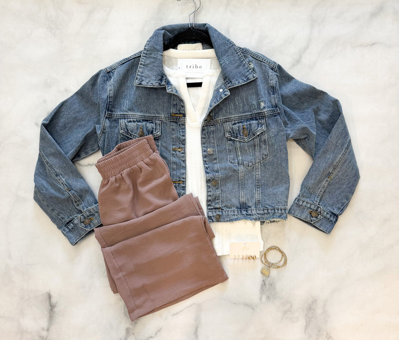 Amber Medium Wash Denim Jacket
