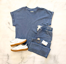 Load image into Gallery viewer, Noel Washed Blue Top