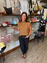 Load image into Gallery viewer, Linsey Caramel Sleeveless Sweater