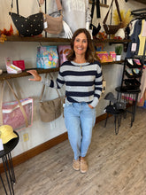 Load image into Gallery viewer, Georgia Angora Wide Striped Sweater