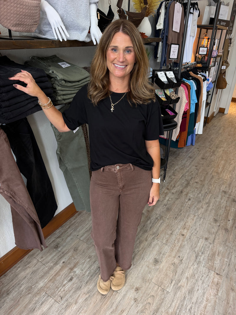 Aimee Washed Straight Leg Pants