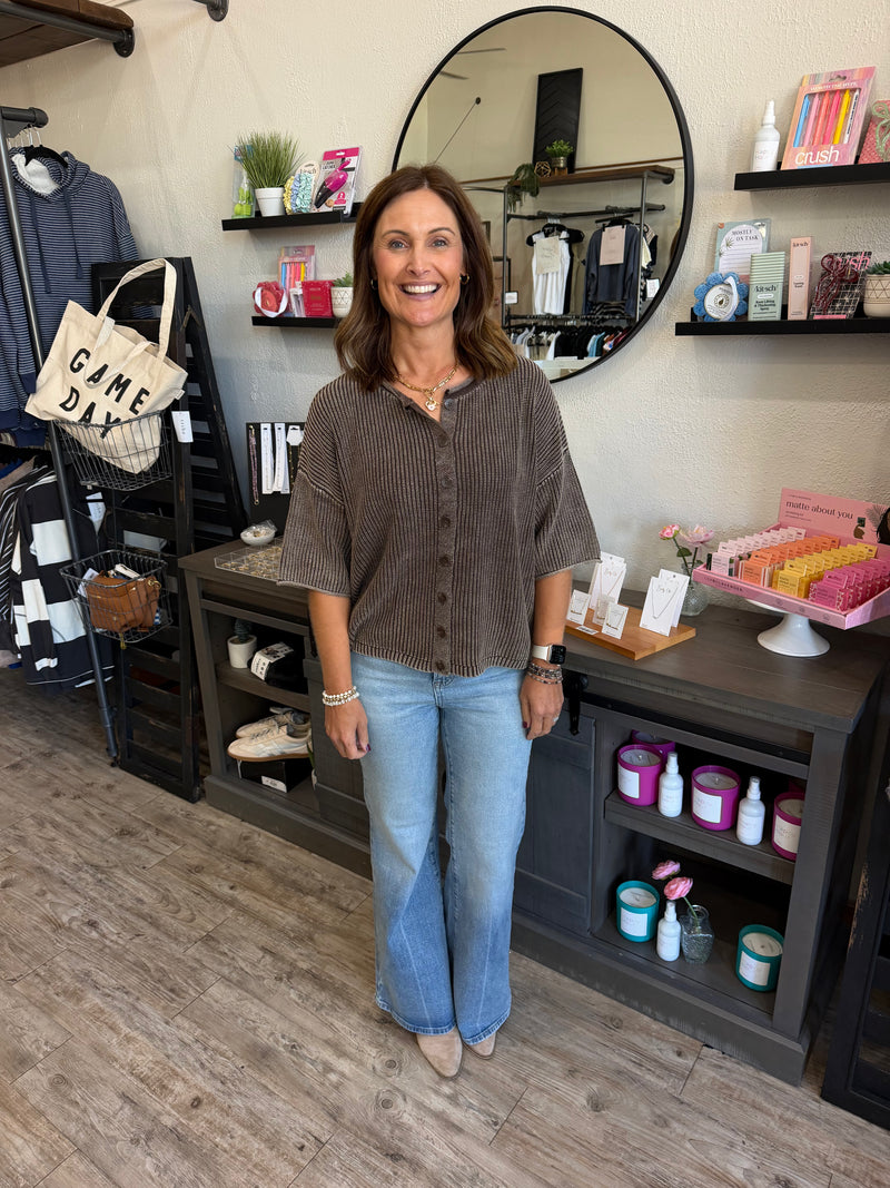Lori Button Down Top